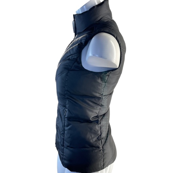 Eddie Bauer Premium 100% Goose Down Puffer Vest in Black w/2 Side Zip Pockets XS - Picture 4 of 10